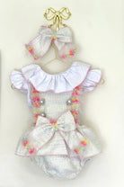 SS26 Naxos Baby Girls Chanel Tassle & H Bar Romper Naxos