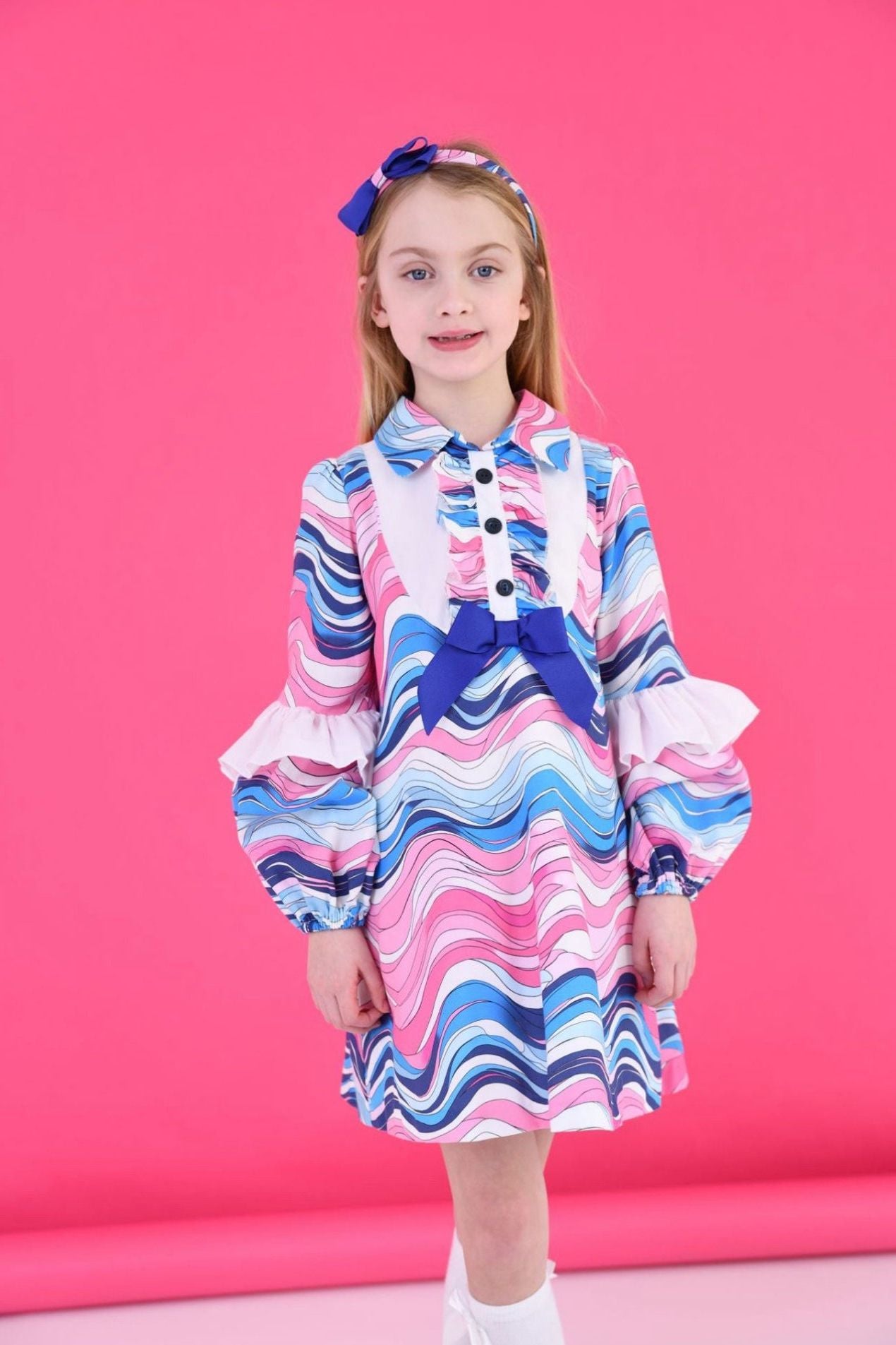 AW24 Rochy Girls Pucci Puff Sleeve Dress