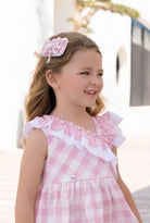 Miranda Girls Pink & White Check Headband Miranda