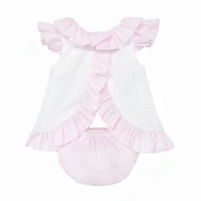 SS26 Baby Girls Open Back Dress & Knickers Dainty Delilah
