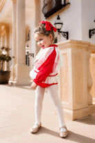 AW26 Naxos Baby Girls Red Christmas Dress & Knickers Naxos