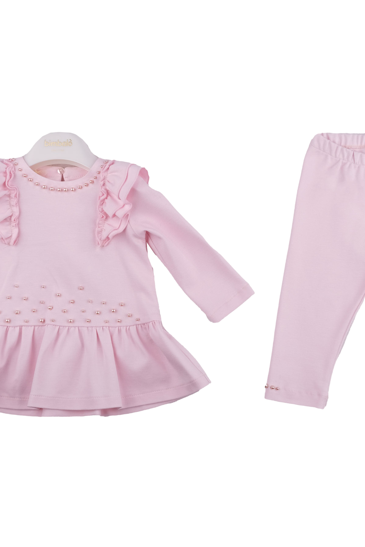 AW24 Bimbalo Girls Pink Pearl Legging Set