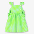 Miranda Girls Neon Lime Check Sun Dress Miranda