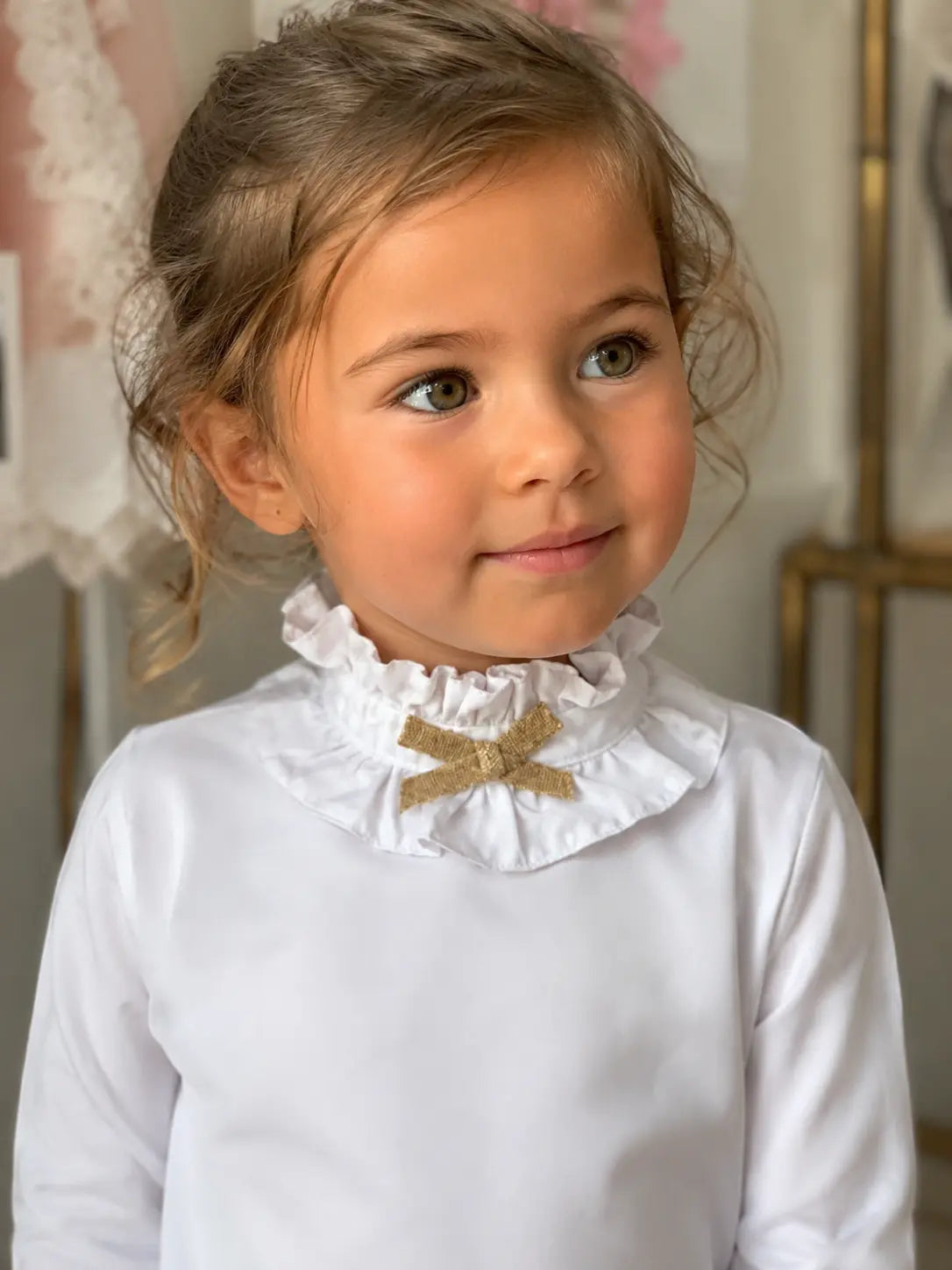 Babine White Spanish Frilly Shirt Babine