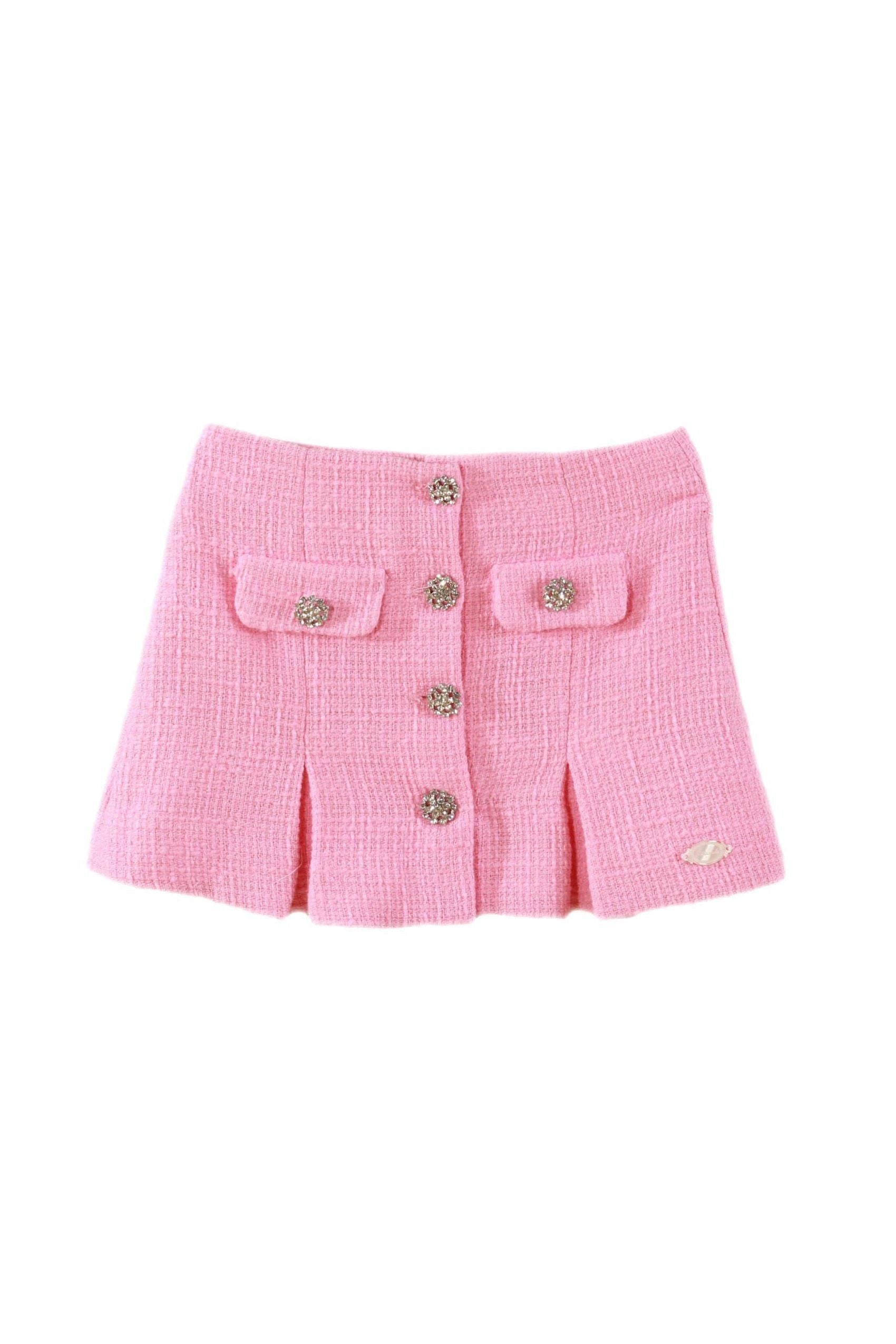 AW24 Miranda Girls Pink Chanel 3P Skirt Set 227 Dainty Delilah Traditional Spanish Children’s Wear 