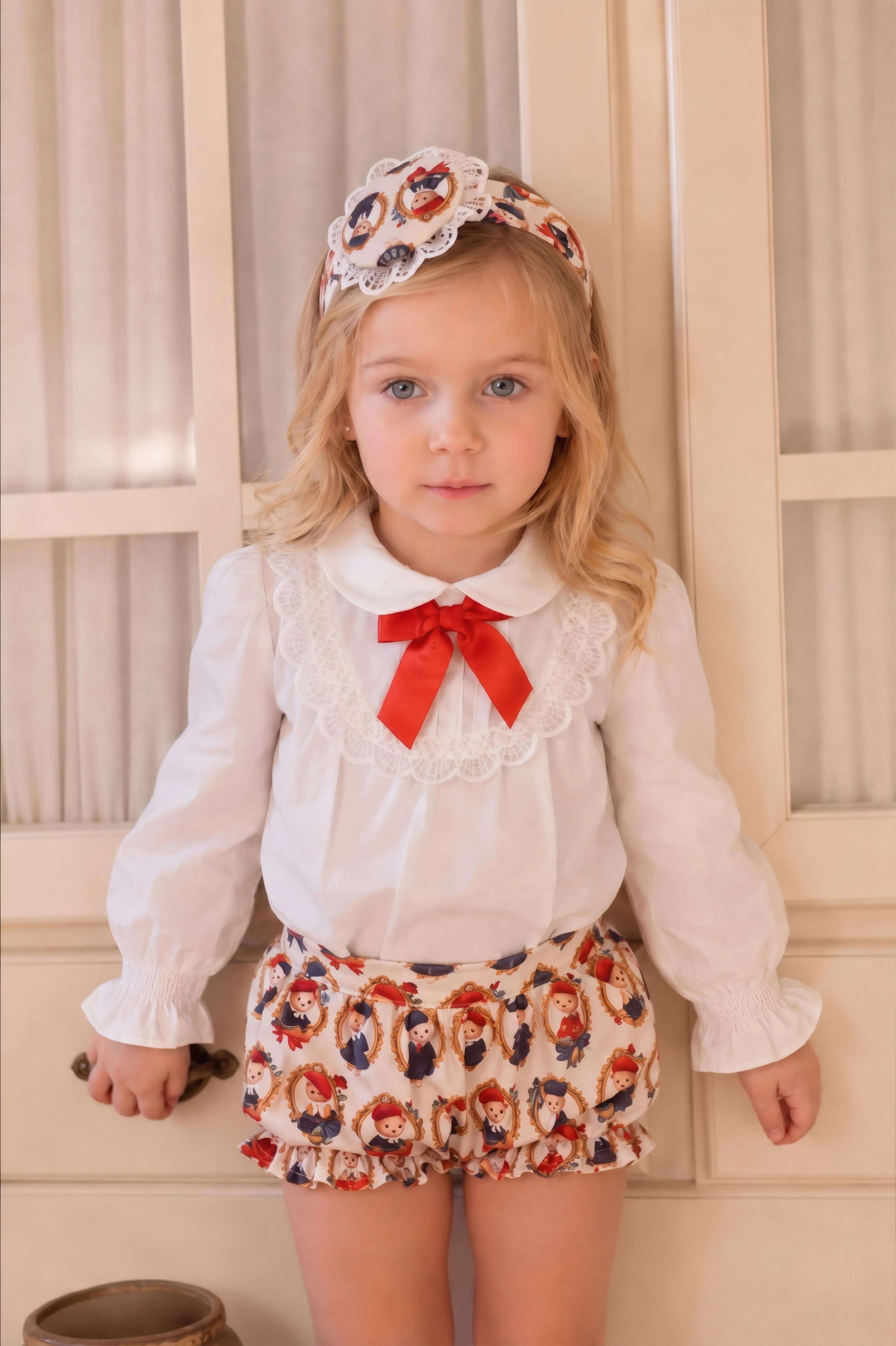 AW26 Rochy Baby Girls Teddy Bear Print Jam Pant Set Rochy