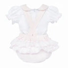 SS26 Baby Girls Pink Pique Shirt & Romper Dainty Delilah