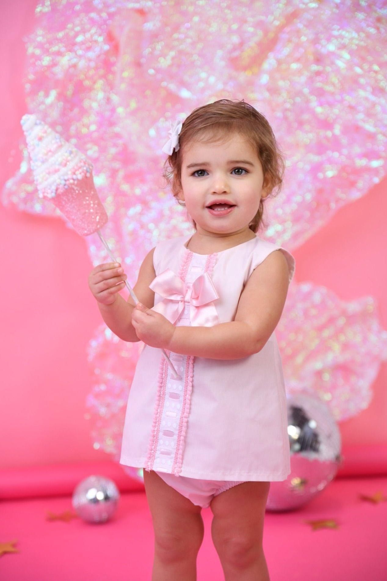 SS25 Baby Girls Alba Dress & Knickers Dainty Delilah