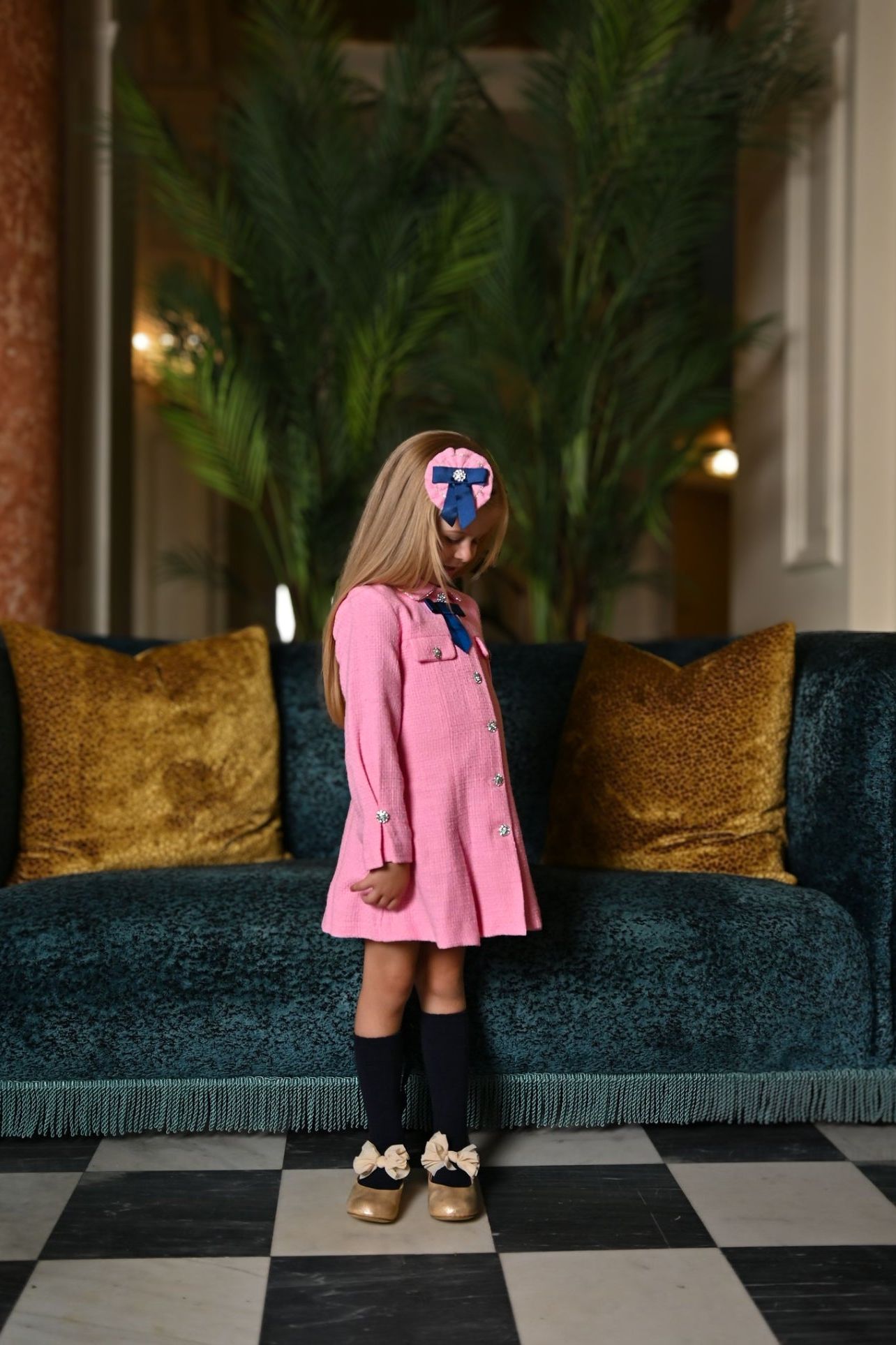 AW24 Miranda Girls Pink Chanel Dress 227V