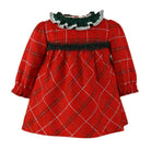 AW24 Miranda Baby Girls Red Check Dress