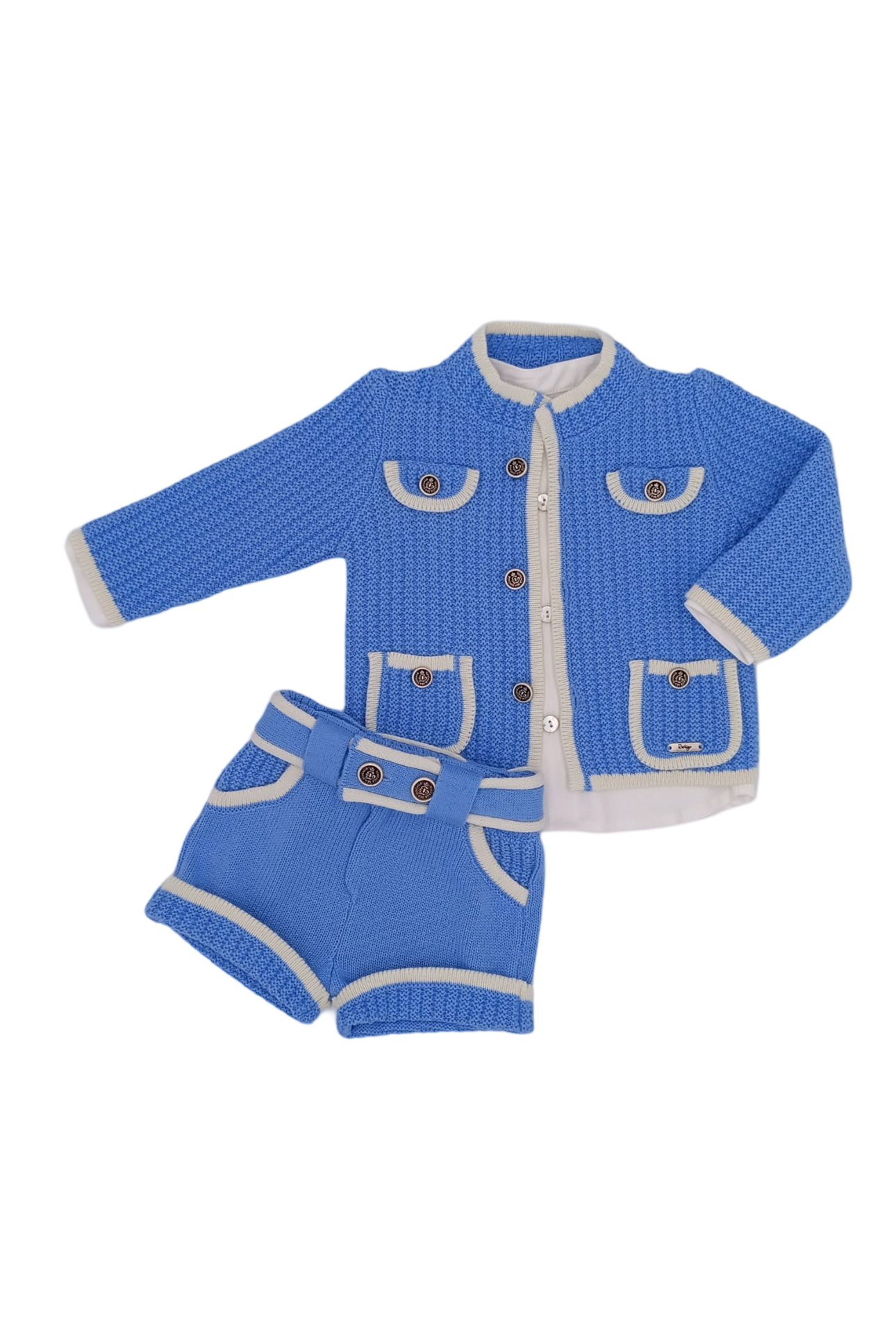 AW24 Rahigo Baby Boys Blue Set, Hat & Socks