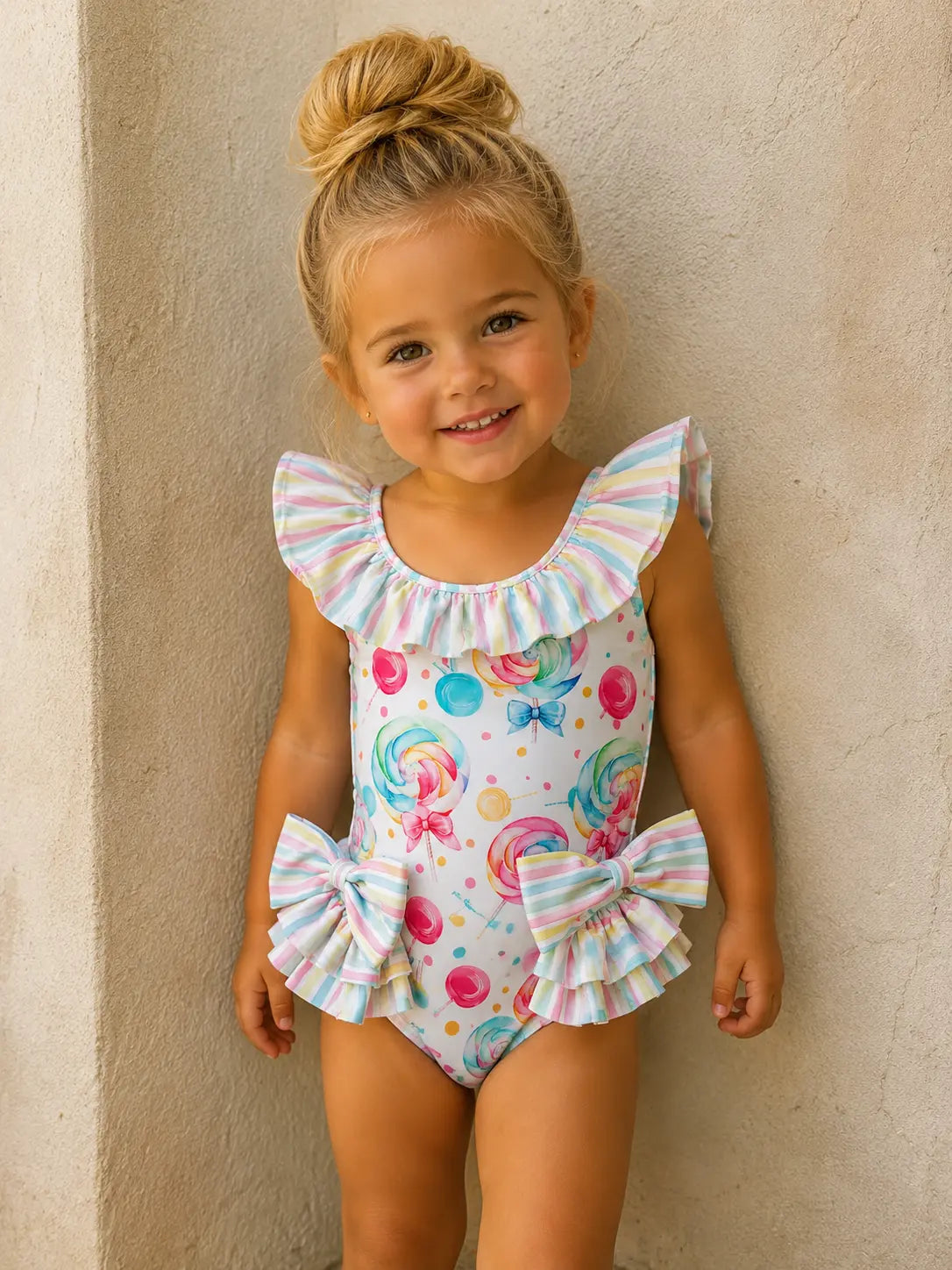 SS26 By Dot Girls Lollipop Swimming Costume By Dot Kids