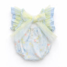 SS26 Baby Girls Multi Tulle Blue Romper Dainty Delilah