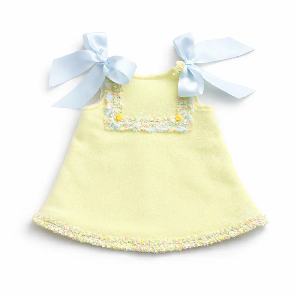 SS26 Baby Girls Lemon Open Back Tulle Dress Dainty Delilah