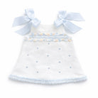 SS26 Baby Girls Blue Spot Open Back Tulle Dress Dainty Delilah