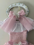 SS26 Naxos Girls Pink / Lilac Tweed Hair Bow Naxos