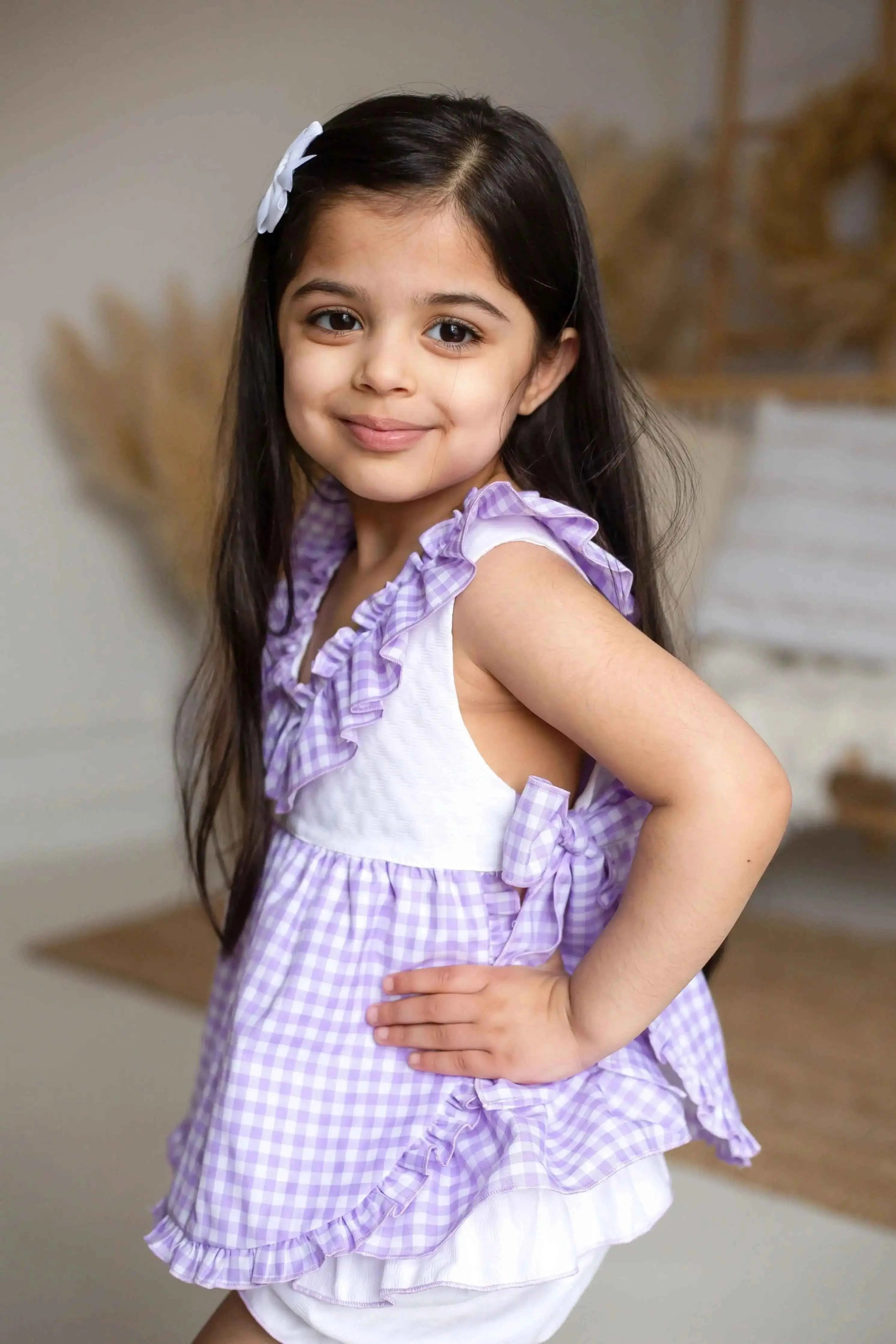 EXCLUSIVE - SS25 Babine Girls Lilac Short Set