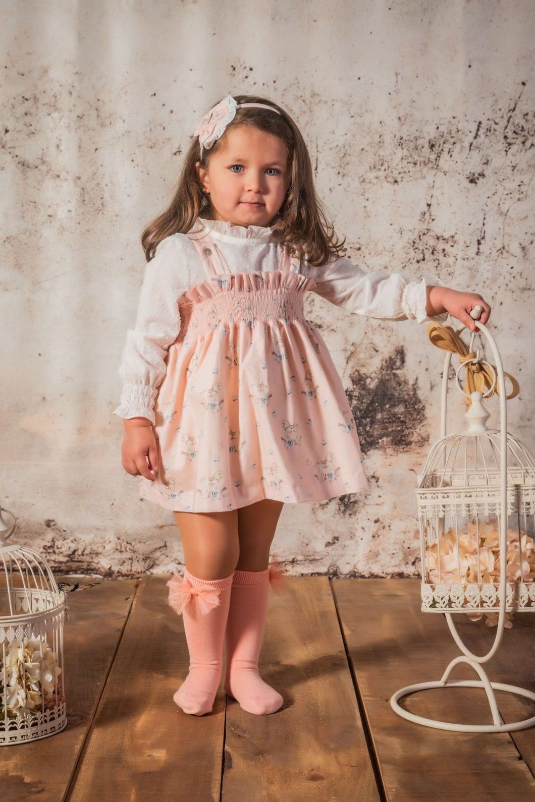 AW24 Babine Girls Pink Carousel Shirt & Dress