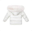 Cream Fur Hood Unisex Coat Dainty Delilah