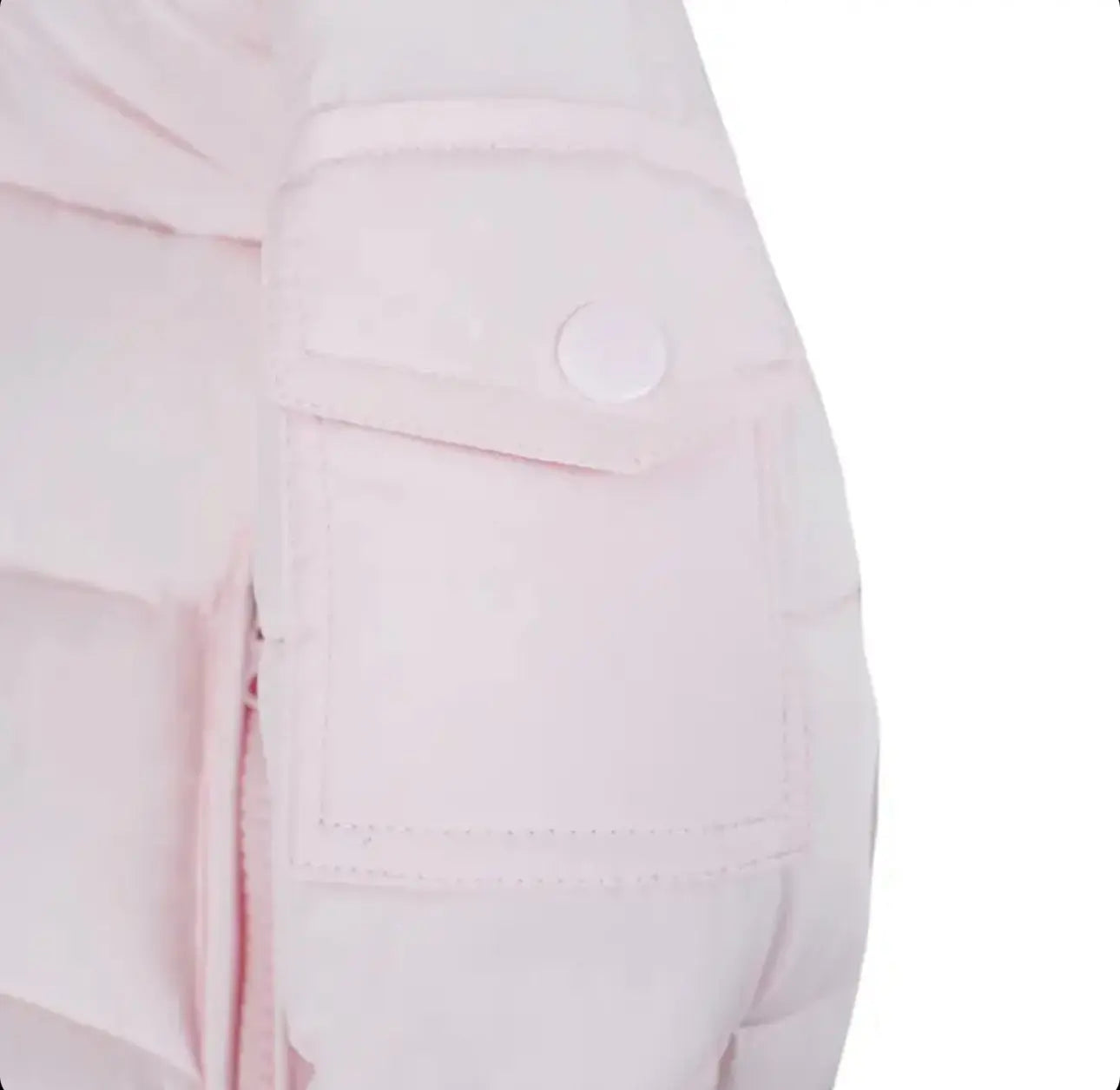 Baby Pink Fur Hood Unisex Coat Dainty Delilah
