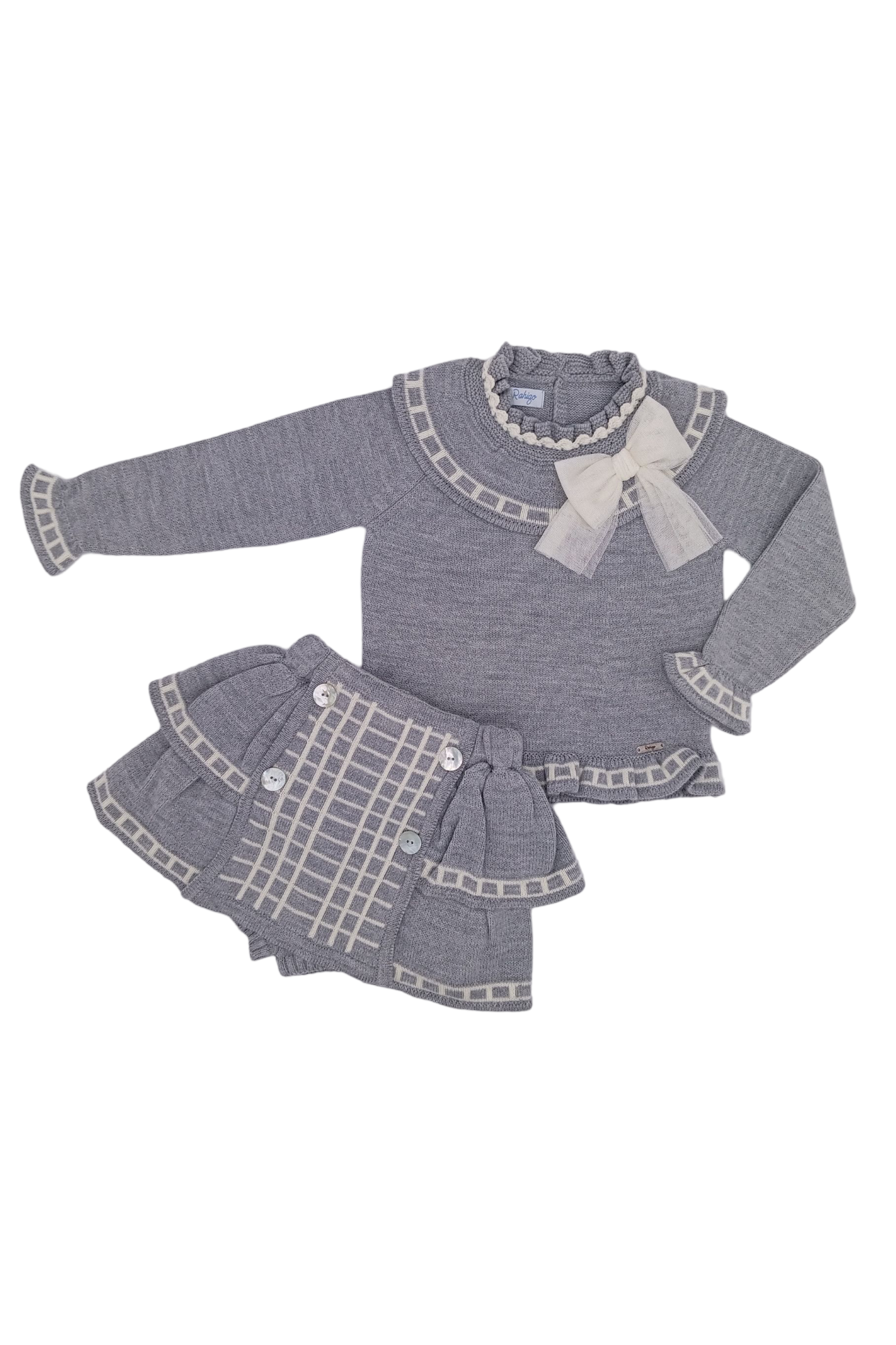 AW24 Rahigo Girls Grey Jam Pant Set & Socks