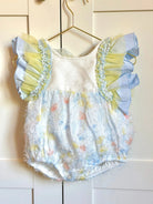 SS26 Baby Girls Multi Tulle Blue Romper Dainty Delilah