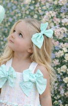 Babine Girls Mint Green Hair Bow Babine