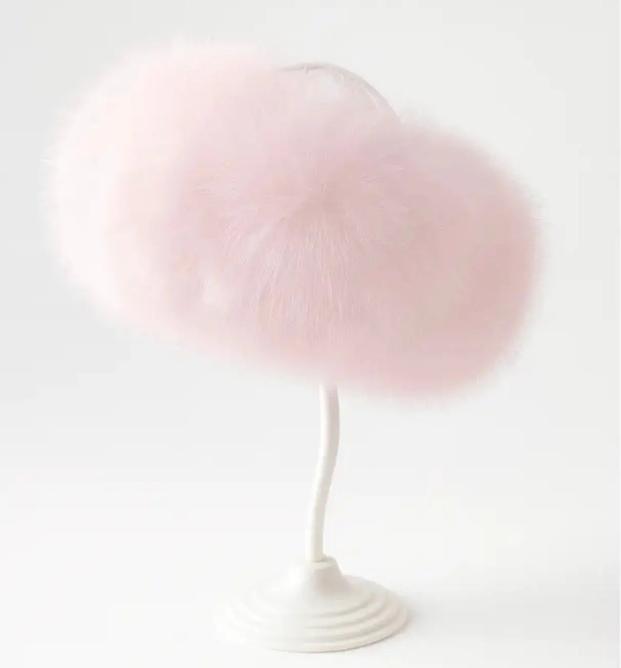 Baby Pink Fur Headband / Ear Warmers Dainty Delilah