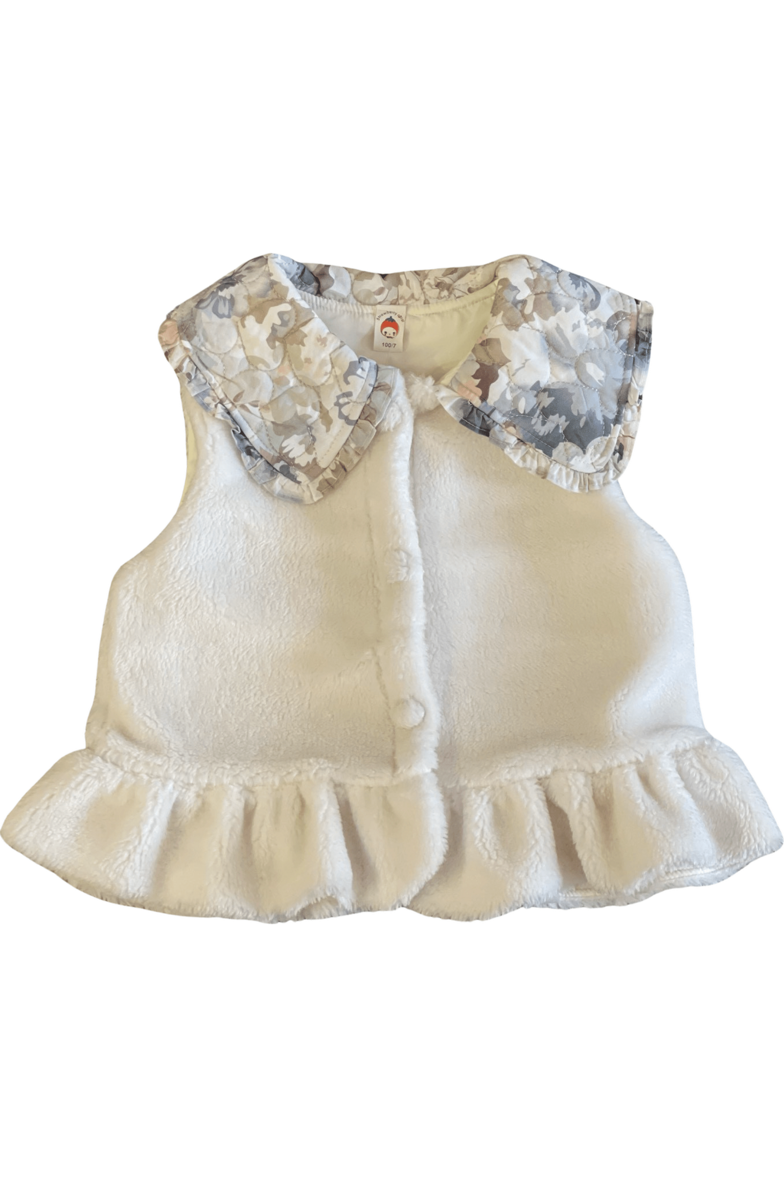Girls Ivory Fleece Body Warmer Dainty Delilah 