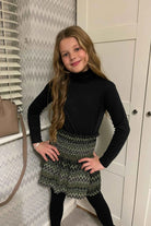 Girls Missoni Style Polo Top & Rara Skirt