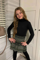 Girls Missoni Style Polo Top & Rara Skirt