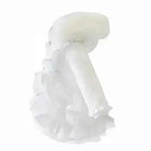 Girls White Frilly Fur Coat
