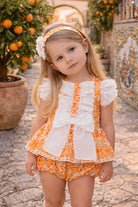 Rochy Baby Girls Orange D&G Jam Pant Set Rochy