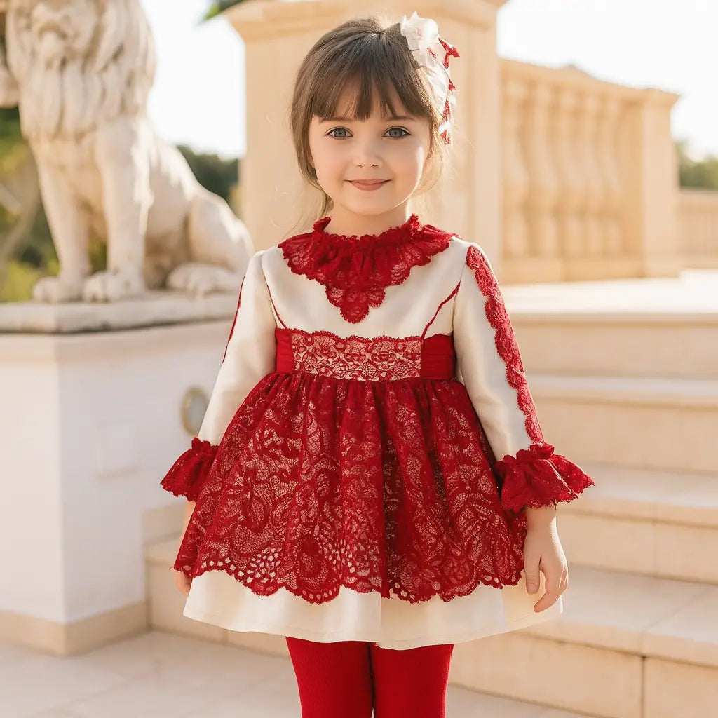 AW24 Beatriz Montero Ruby Baby Dress & Knickers Beatriz Montero