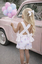 Babine Girls Lilac Balloon Frilly Playsuit Babine