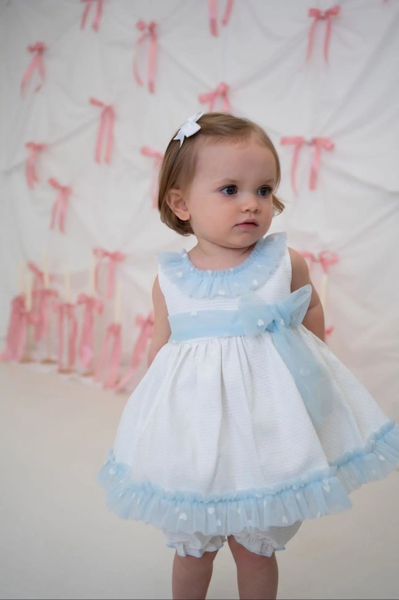 SS25 Baby Girls Tulle Lace Dress & Knickers Dainty Delilah