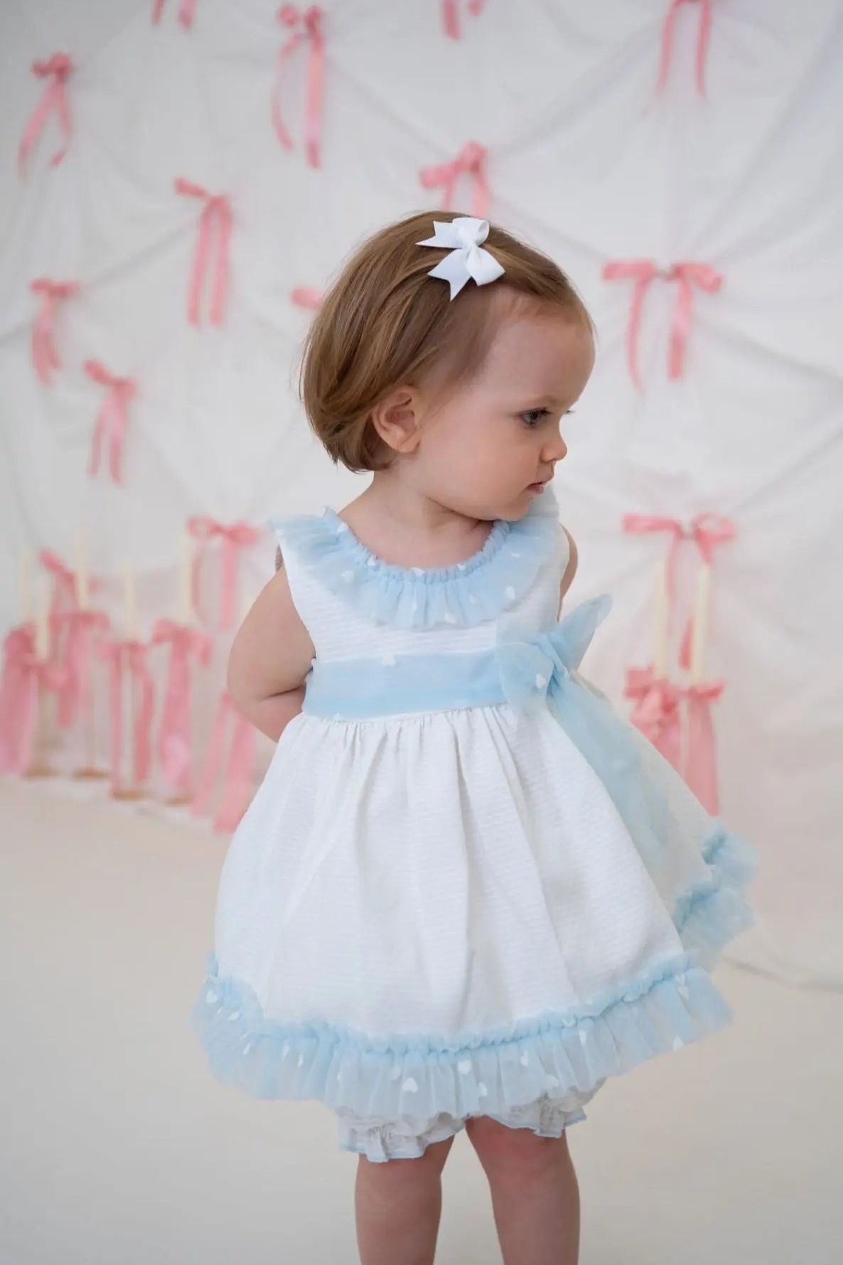 SS25 Baby Girls Tulle Lace Dress & Knickers Dainty Delilah