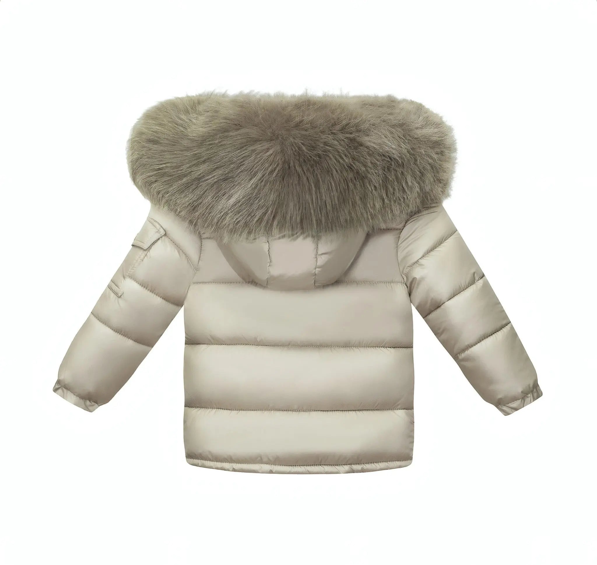 Camel Fur Hood Unisex Coat Upto 12 Years - In Stock Dainty Delilah