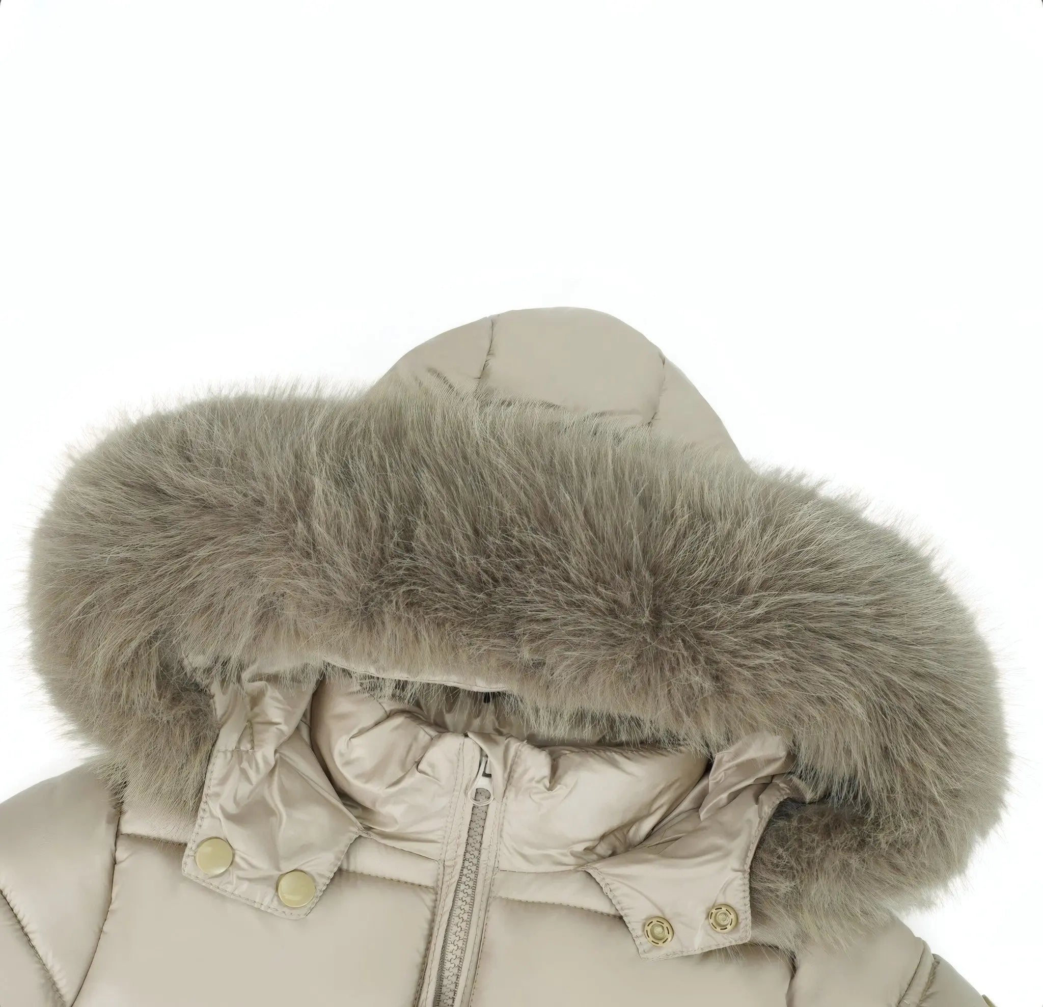 Camel Fur Hood Unisex Coat Upto 12 Years - In Stock Dainty Delilah