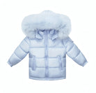 Baby Blue Fur Hood Unisex Coat Upto 12 Years - In Stock Dainty Delilah