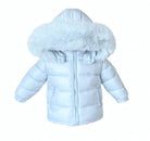 Baby Blue Fur Hood Unisex Coat Upto 12 Years - In Stock Dainty Delilah