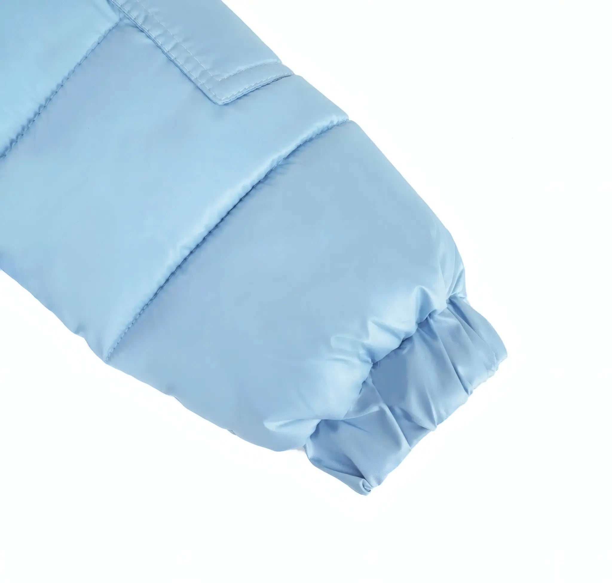 Ocean Blue Fur Hood Unisex Coat Dainty Delilah