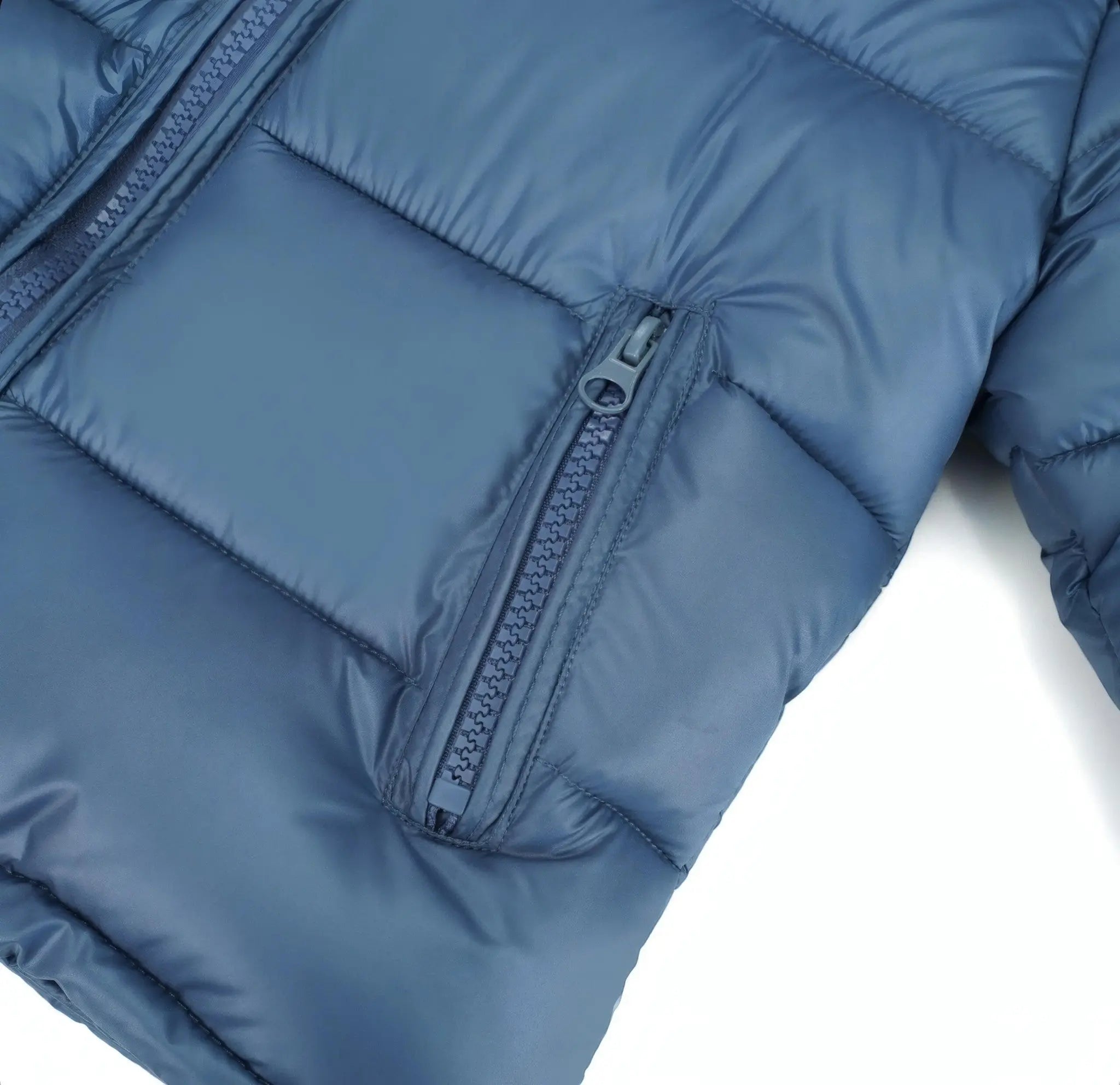 Navy Blue Fur Hood Unisex Coat Upto 12 Years Dainty Delilah