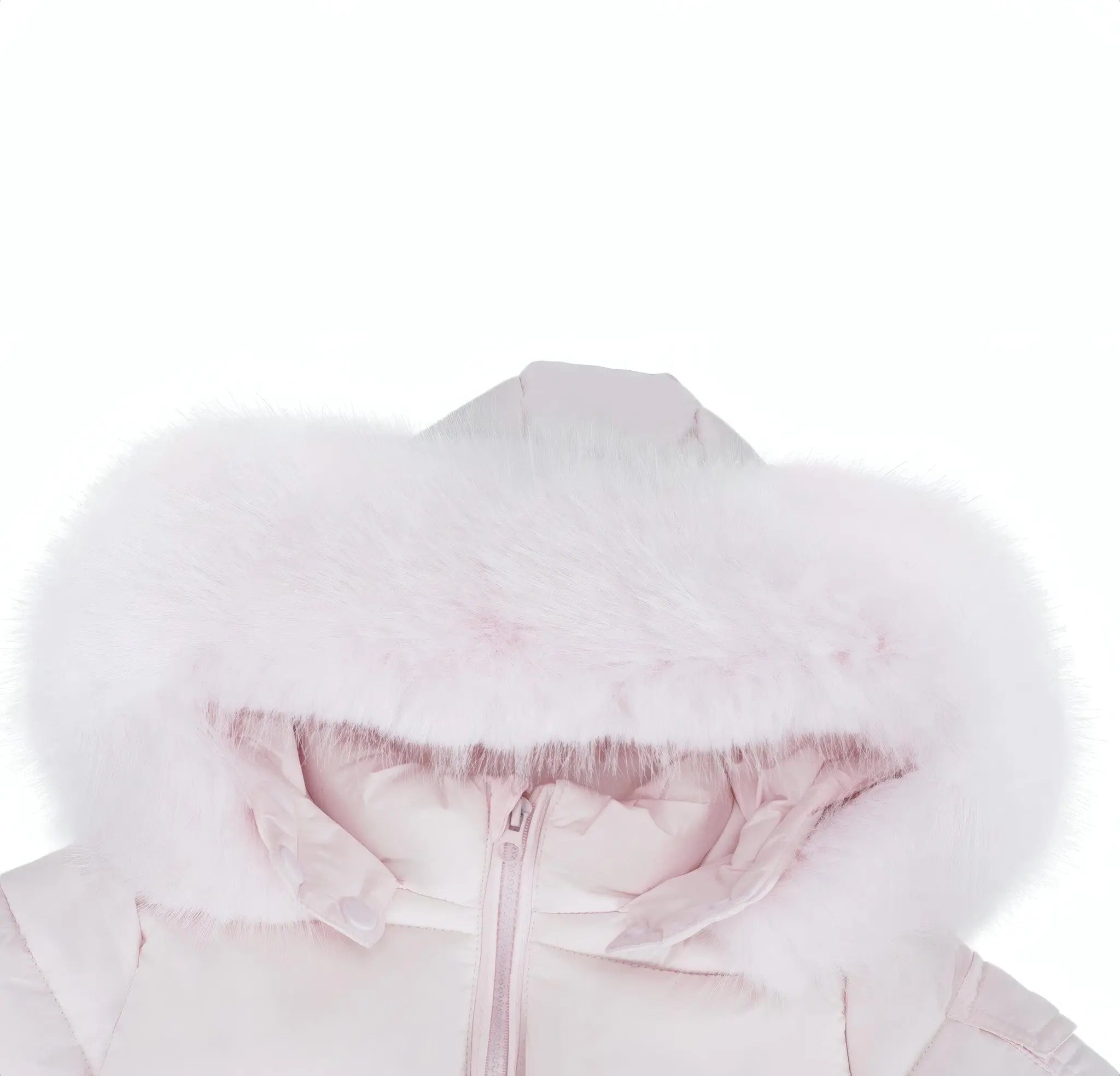 Baby Pink Fur Hood Girls Coat Upto 12 Years - In Stock Dainty Delilah
