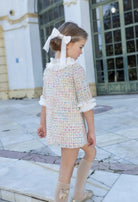 AW26 Naxos Multi Tweed Chanel A Line Dress Naxos
