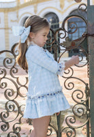 AW26 Naxos Girls Blue Check A Line Dress Naxos