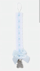 AW26 Baby Blue Spanish Ribbon Dummy Clip Dainty Delilah