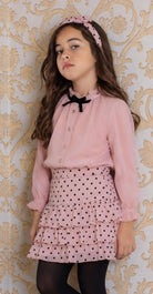 AW26 Miranda Girls Polkadot Shirt & Skirt Set Miranda