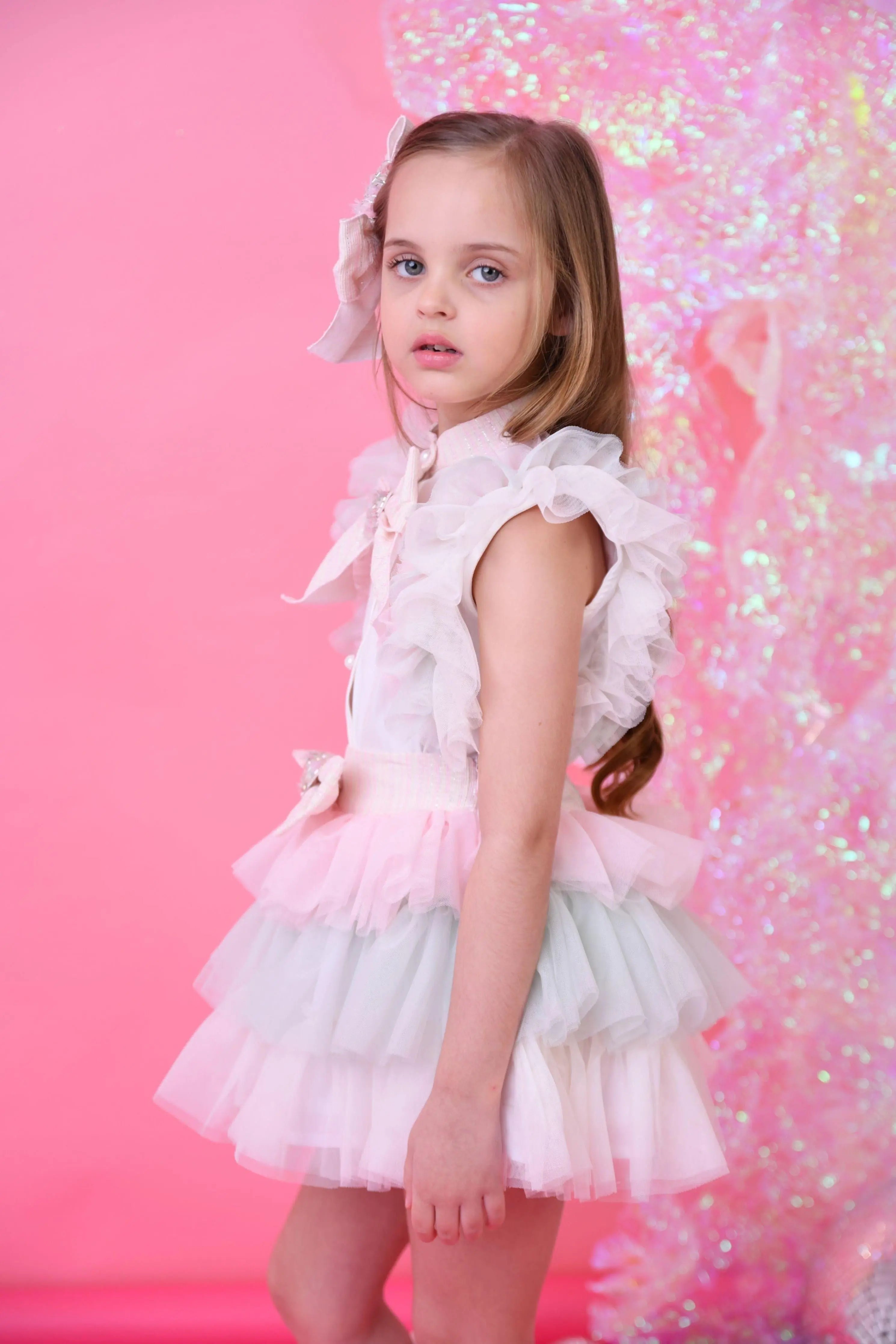 Naxos Girls Cotton Candy Tulle Skirt Set - Dainty Delilah