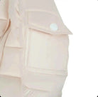 Peach Fur Hood Unisex Coat - In Stock